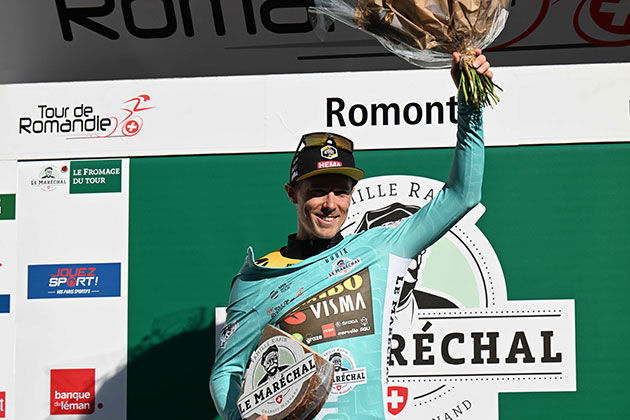 Rohan Dennis on podium